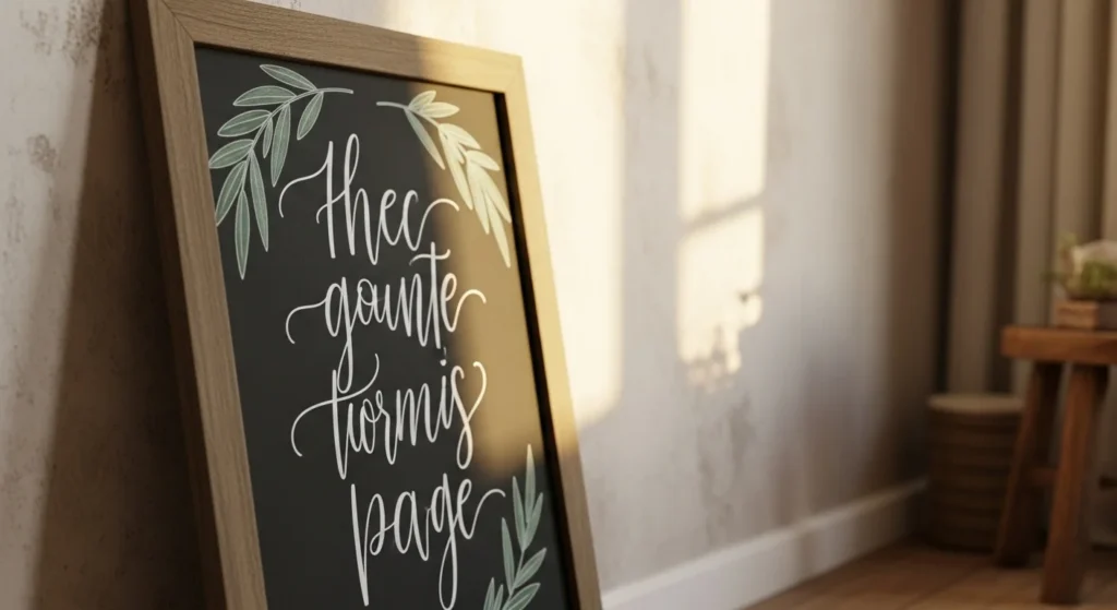 How to Create Chalkboard Art Without Drawing Skills