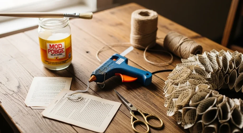 24 Beautiful Book Page Crafts for Unique Decor