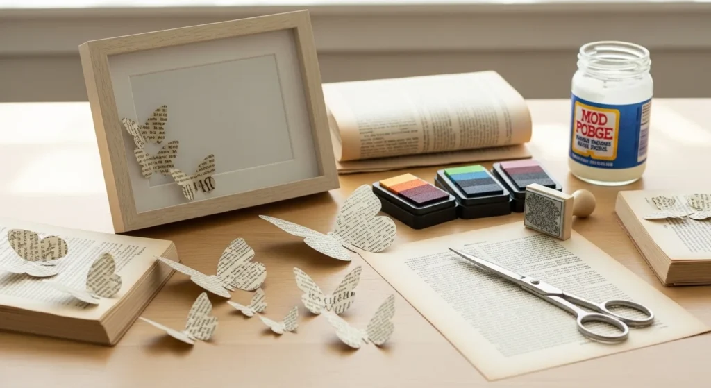 24 Book Page Butterfly Art Ideas That Look Delicate
