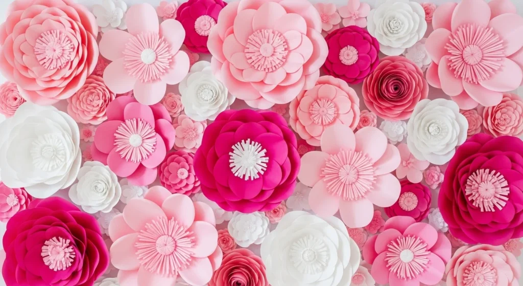 How to Make Giant Paper Flowers for Wall Decor
