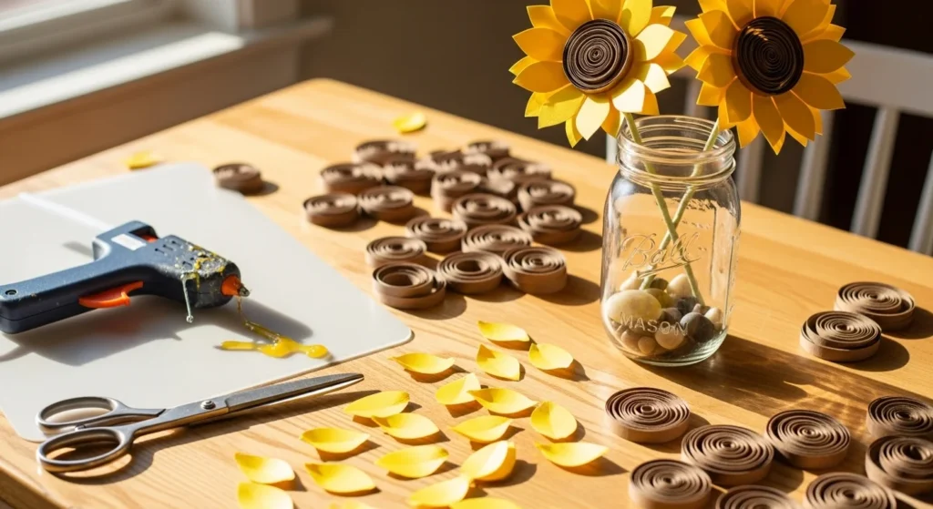 How to Make Paper Sunflowers That Pop with Color