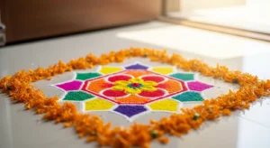 24 Adorable Mini Rangoli Designs That Take 10 Minutes
