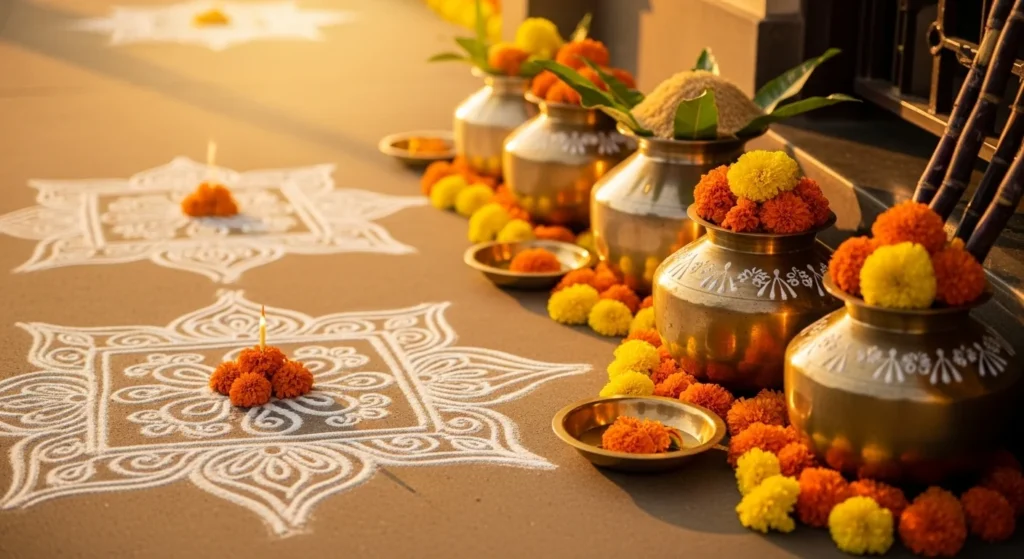 25 Pongal-Perfect Simple Rangoli Designs That Feel Traditional