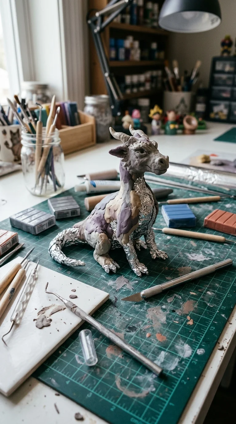 How to Use Foil Armatures for Polymer Clay (Light + Sturdy) - DIY Visual