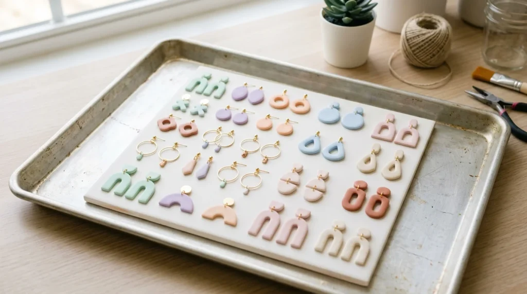 How to Bake Polymer Clay on a Tile for a Flat, Smooth Back